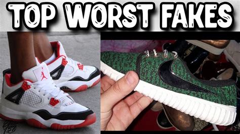 top 10 worst fake shoes|rip off shoes.